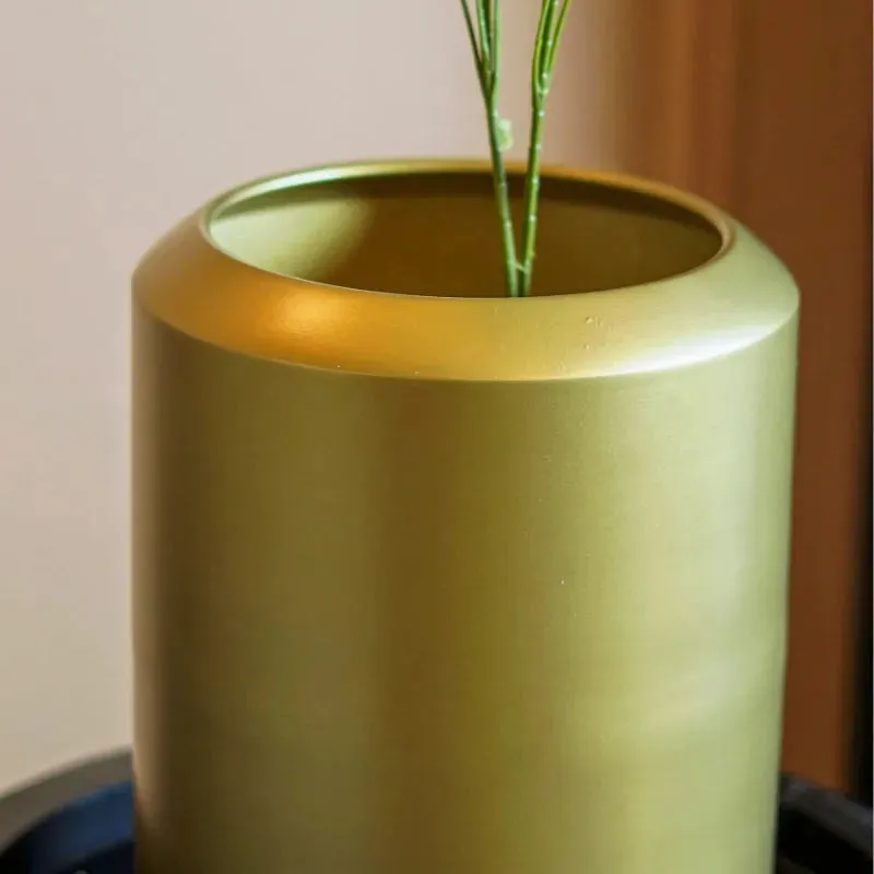 Golden Minimal Garden Metal Planter | Plant Not Included
