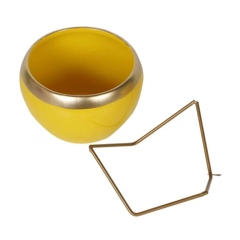 Guja Apple Planter (Yellow) - Set Of Two