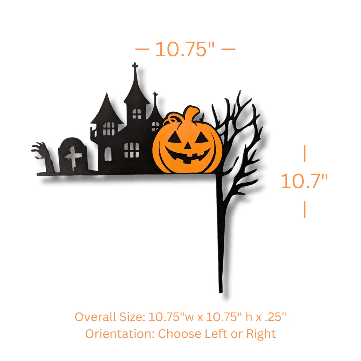 Halloween Corner Door Accent – Hand-Painted Wood, Laser-Cut Designs