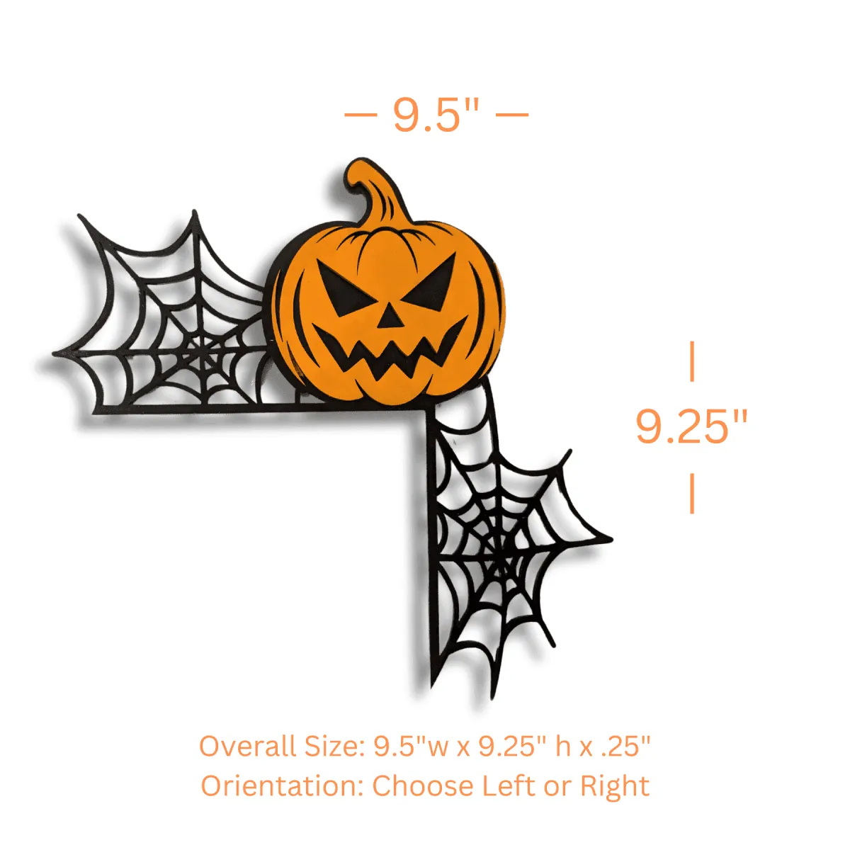 Halloween Corner Door Accent – Hand-Painted Wood, Laser-Cut Designs