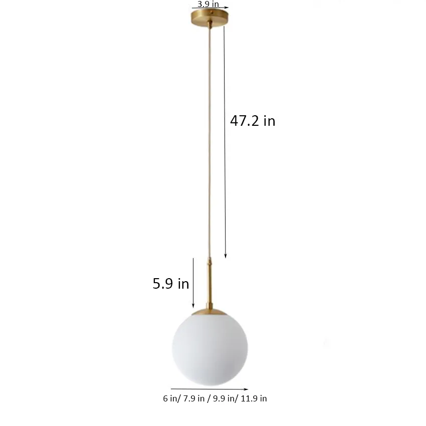 Hanging Ball Pendant Light