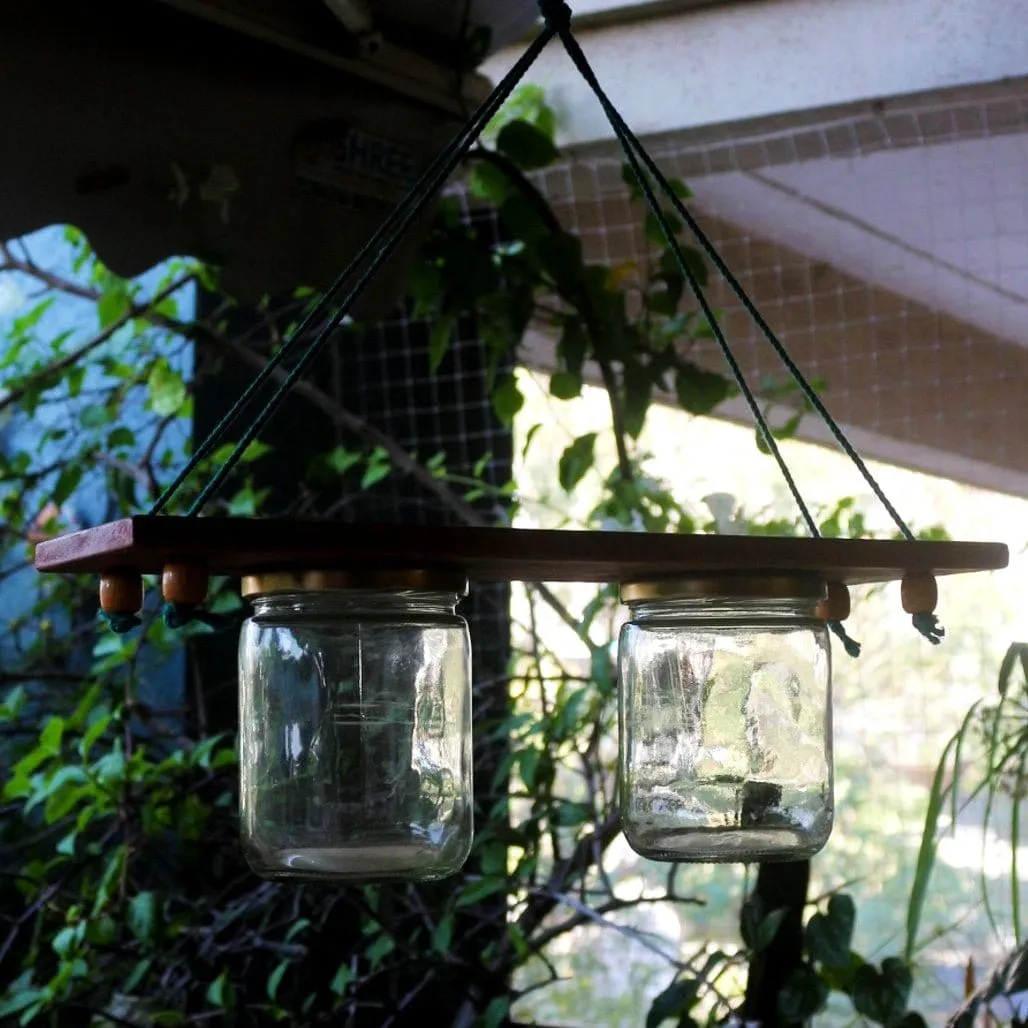 Hanging Planter - Set of 2 Jar Planter - For Indoor and Outdoor Home Decoration