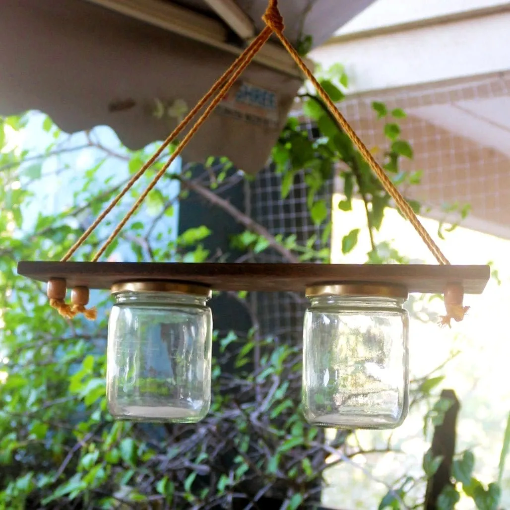 Hanging Planter - Set of 2 Jar Planter - For Indoor and Outdoor Home Decoration