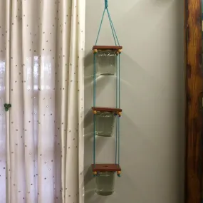Hanging Planter - Set of 3 Jar Planter - For Indoor and Outdoor Home Decoration