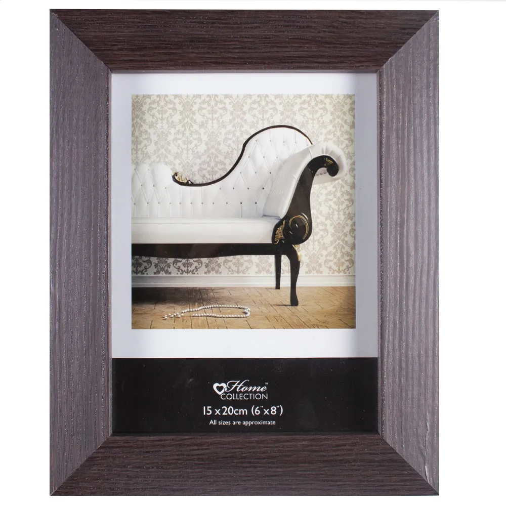 Home Collection Dark Wooden Photo Frame 6" x 8"