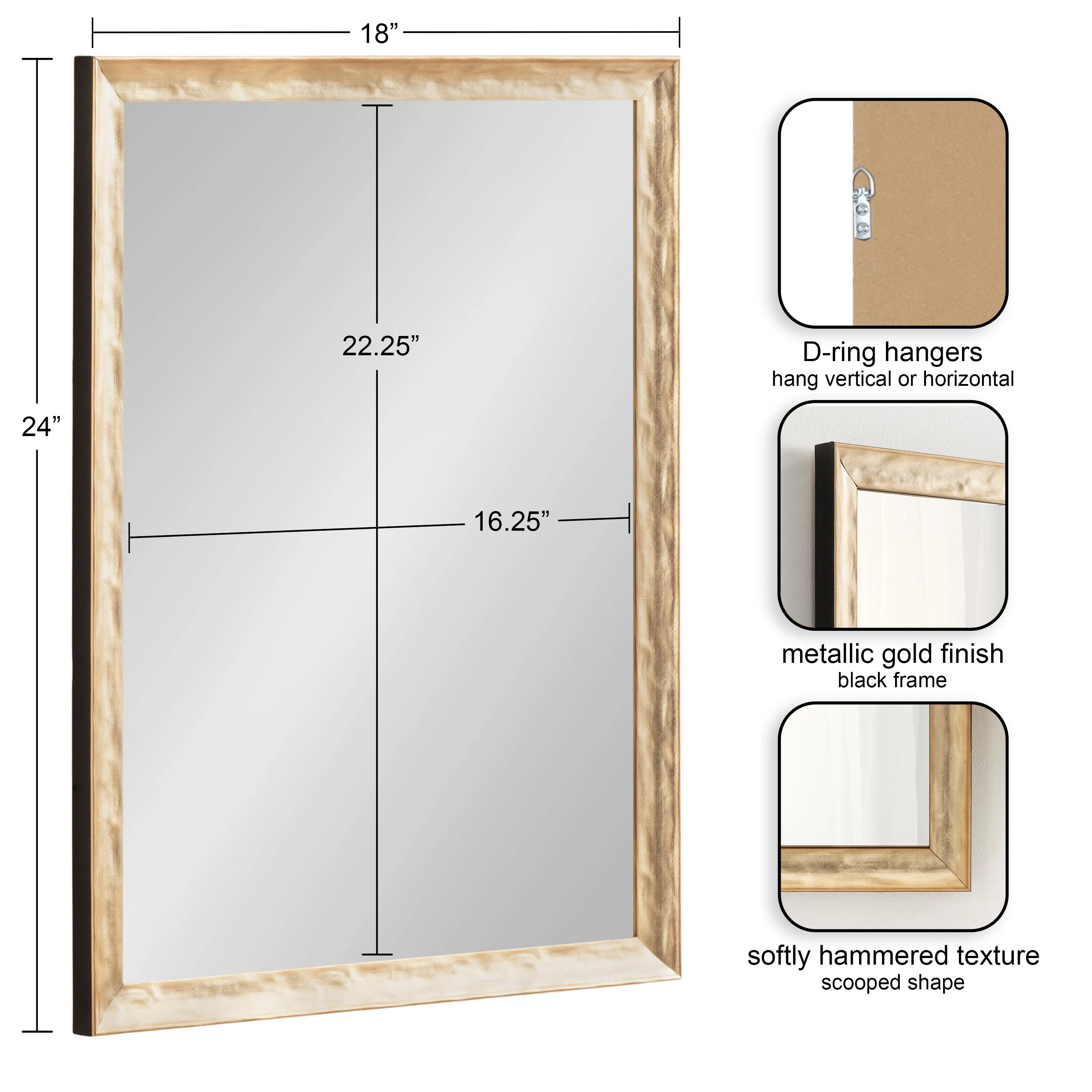 Illiona Rectangle Wall Mirror