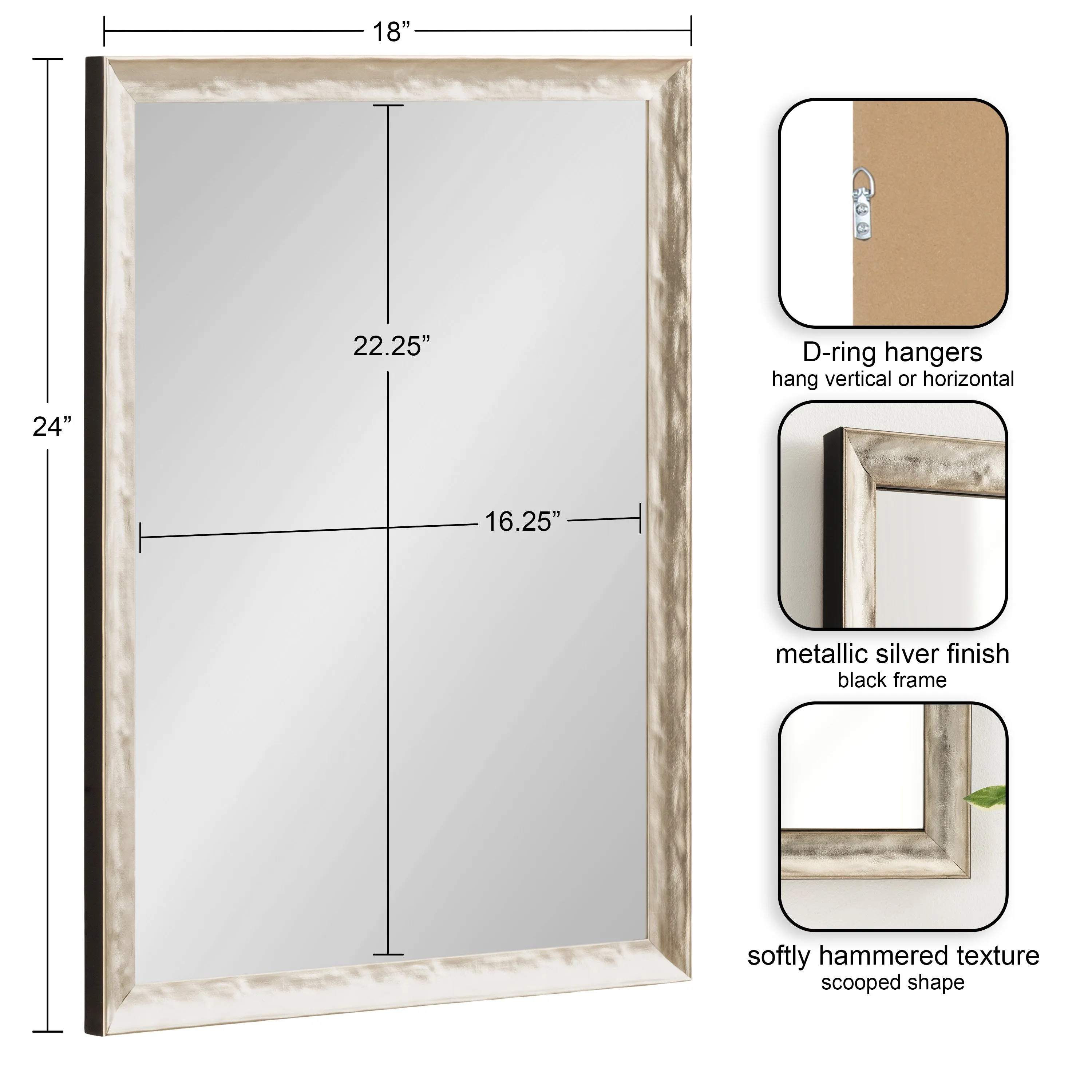 Illiona Rectangle Wall Mirror