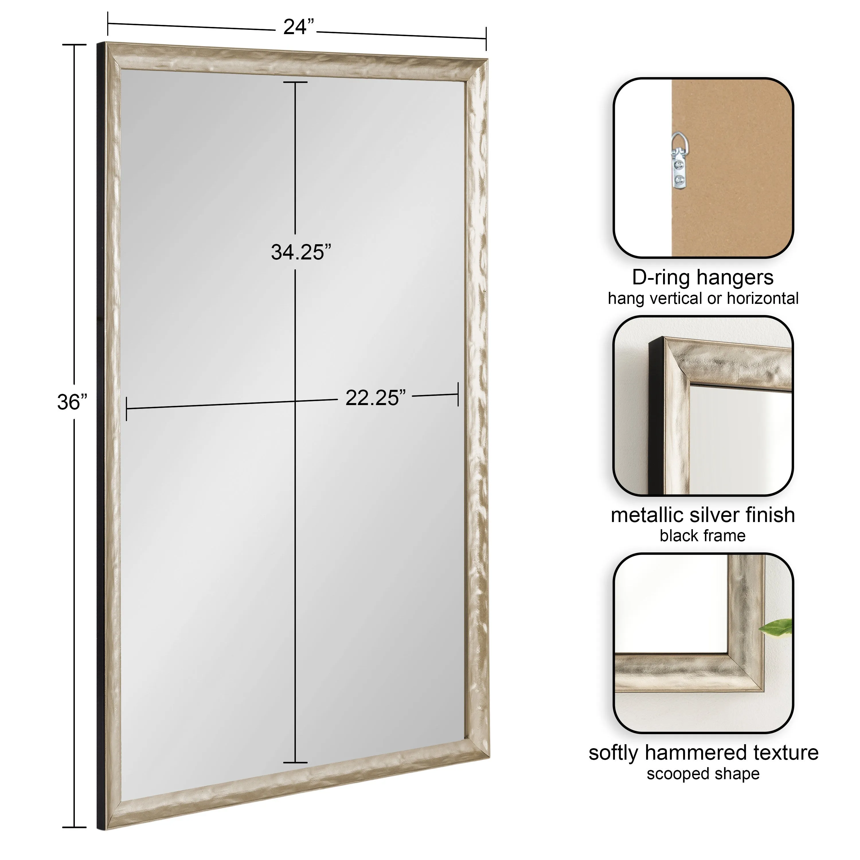 Illiona Rectangle Wall Mirror