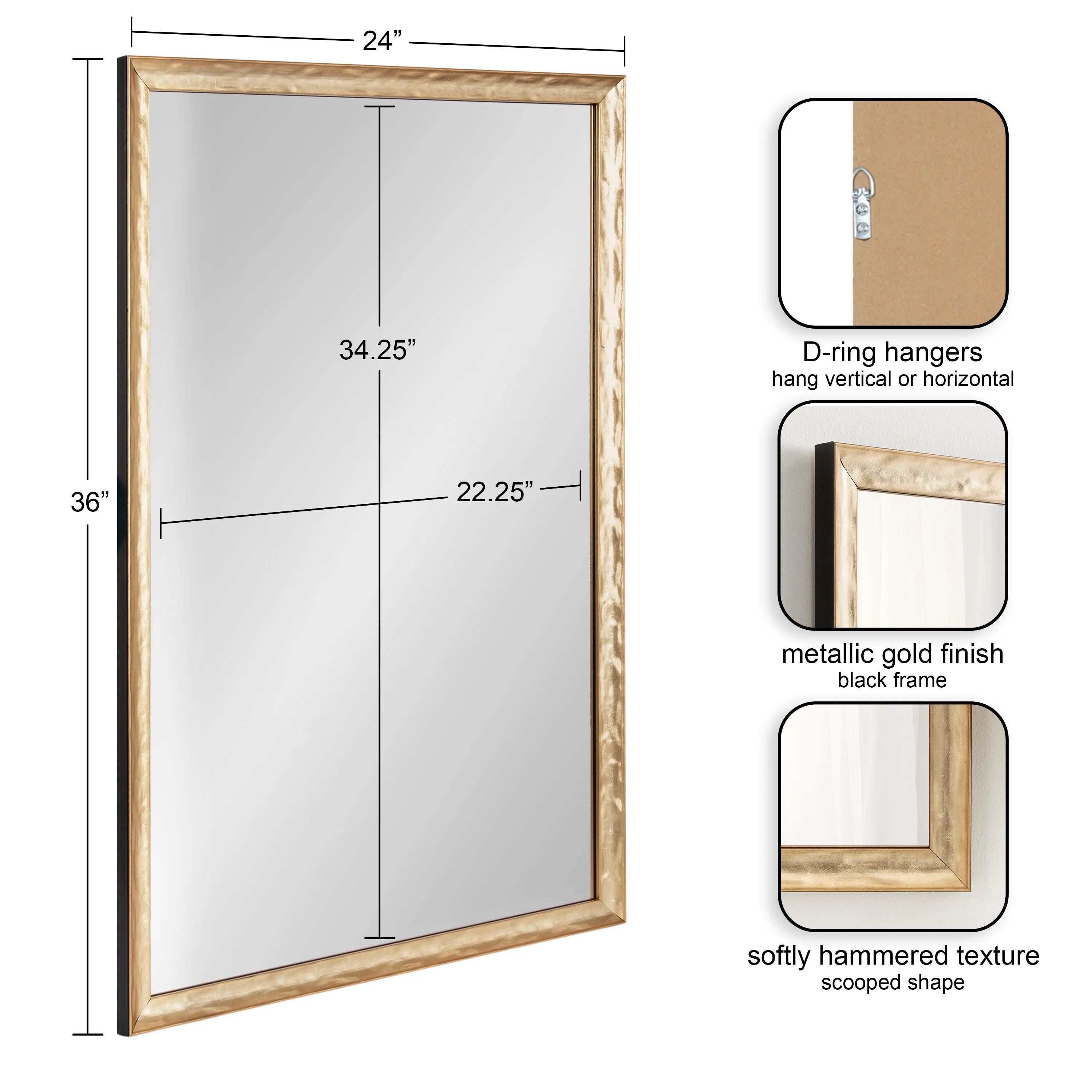 Illiona Rectangle Wall Mirror