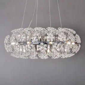 Kansas Round 20 Light Pendant Chrome Ceiling Light