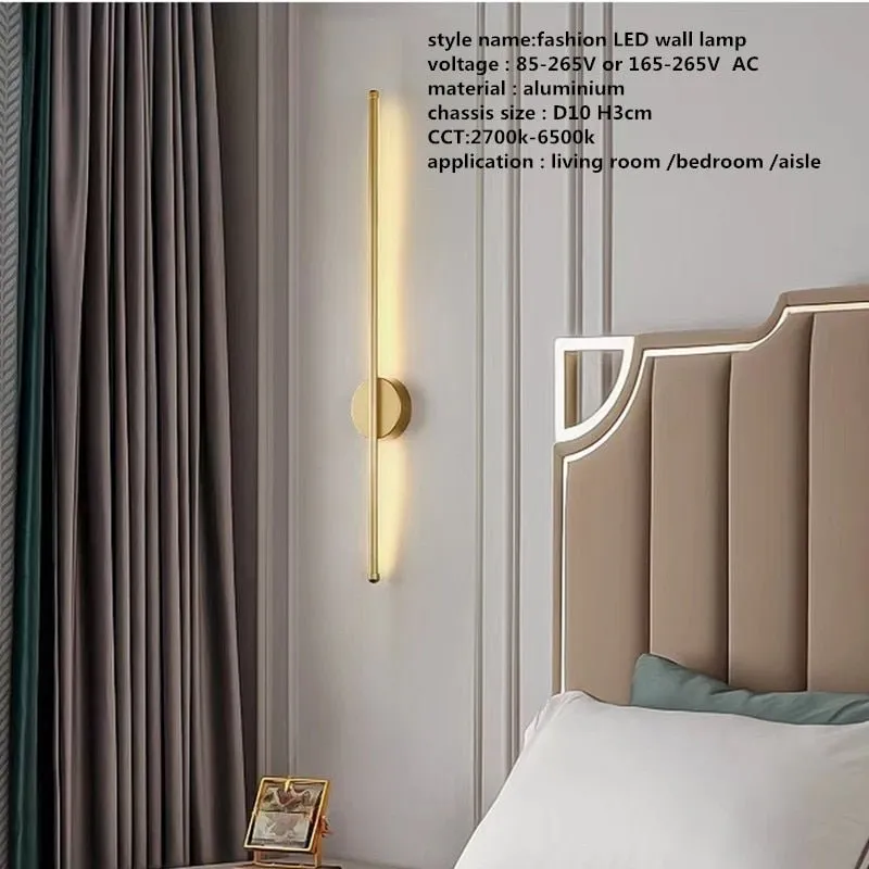 Linear LED Wall Lamp for TV Background and Corridor