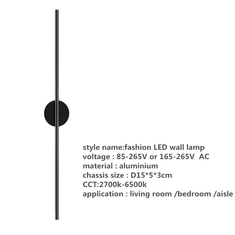 Linear LED Wall Lamp for TV Background and Corridor