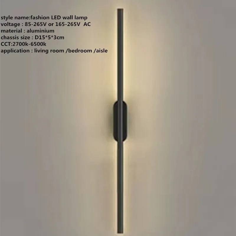 Linear LED Wall Lamp for TV Background and Corridor