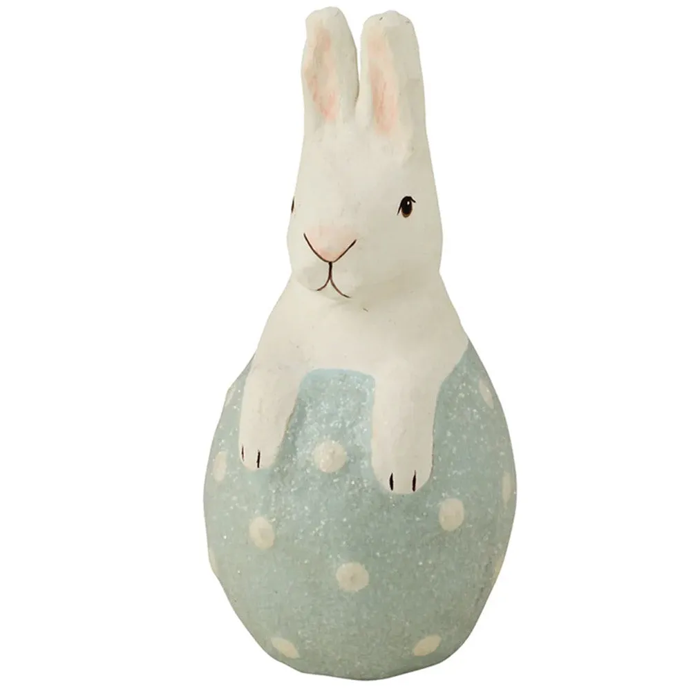 Little Bunny in Blue Egg 6"