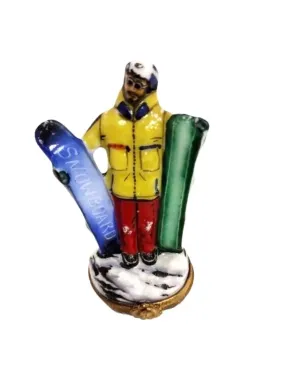 Man w Snowboard
