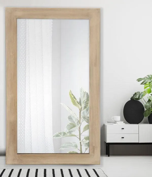 Marley Mirror Brushed Wood 198cm