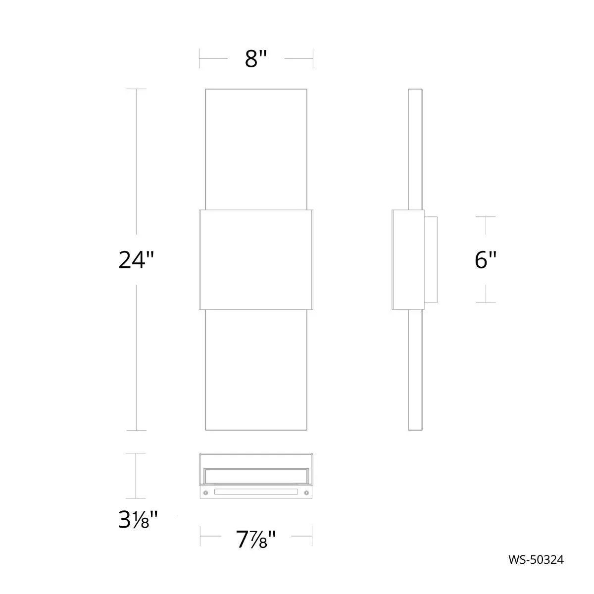 Mercer 24 in. LED Wall Sconce Brass finish