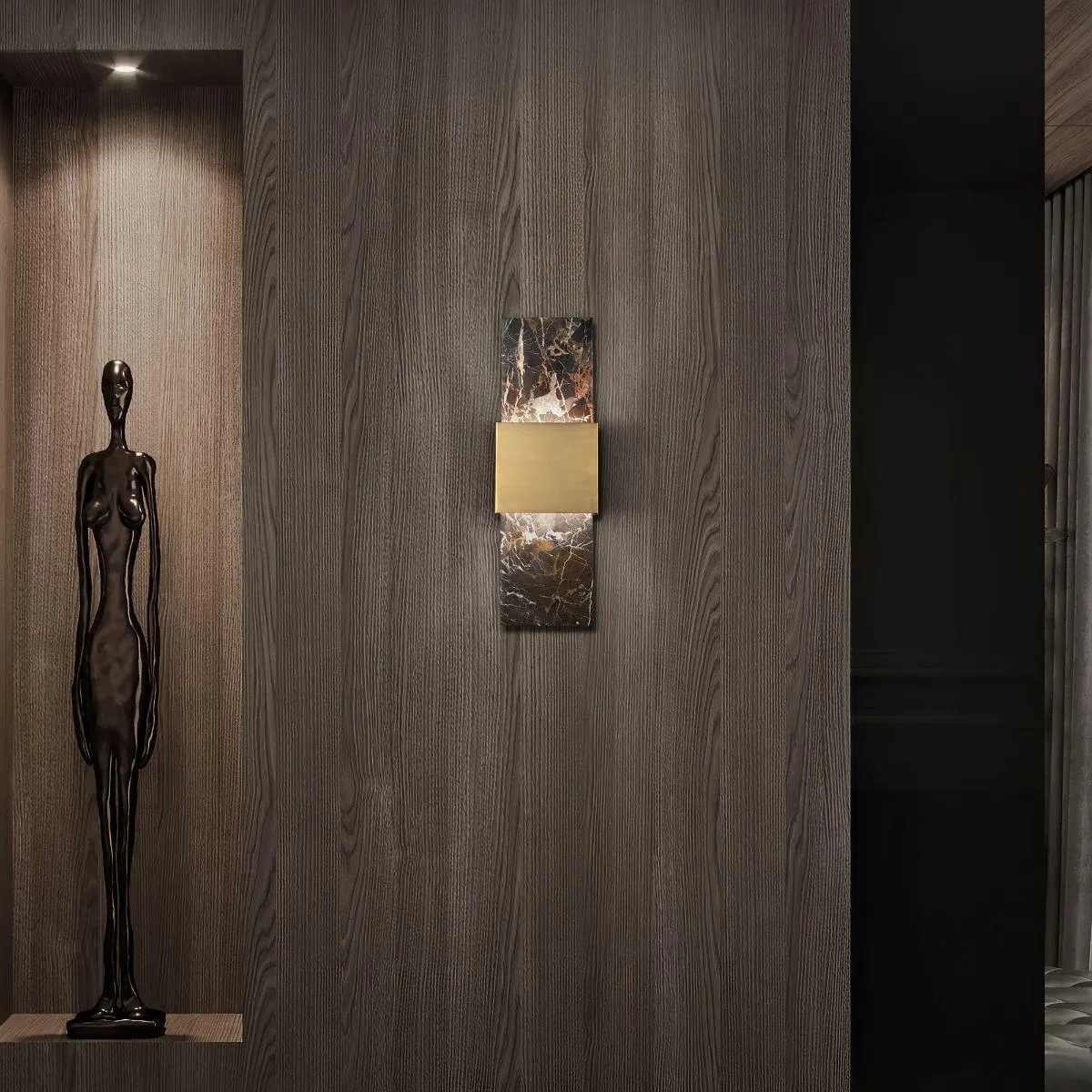 Mercer 24 in. LED Wall Sconce Brass finish