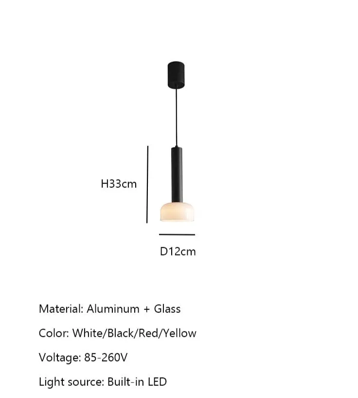 Milan Lacquered Modern Minimalist Pendant Light
