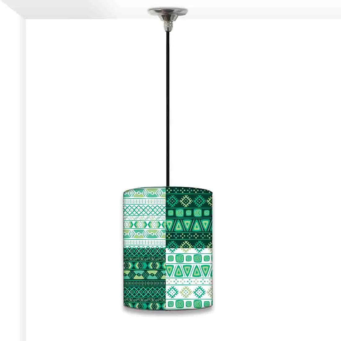 Modern Ceiling Pendant Lamp - Green Pattern