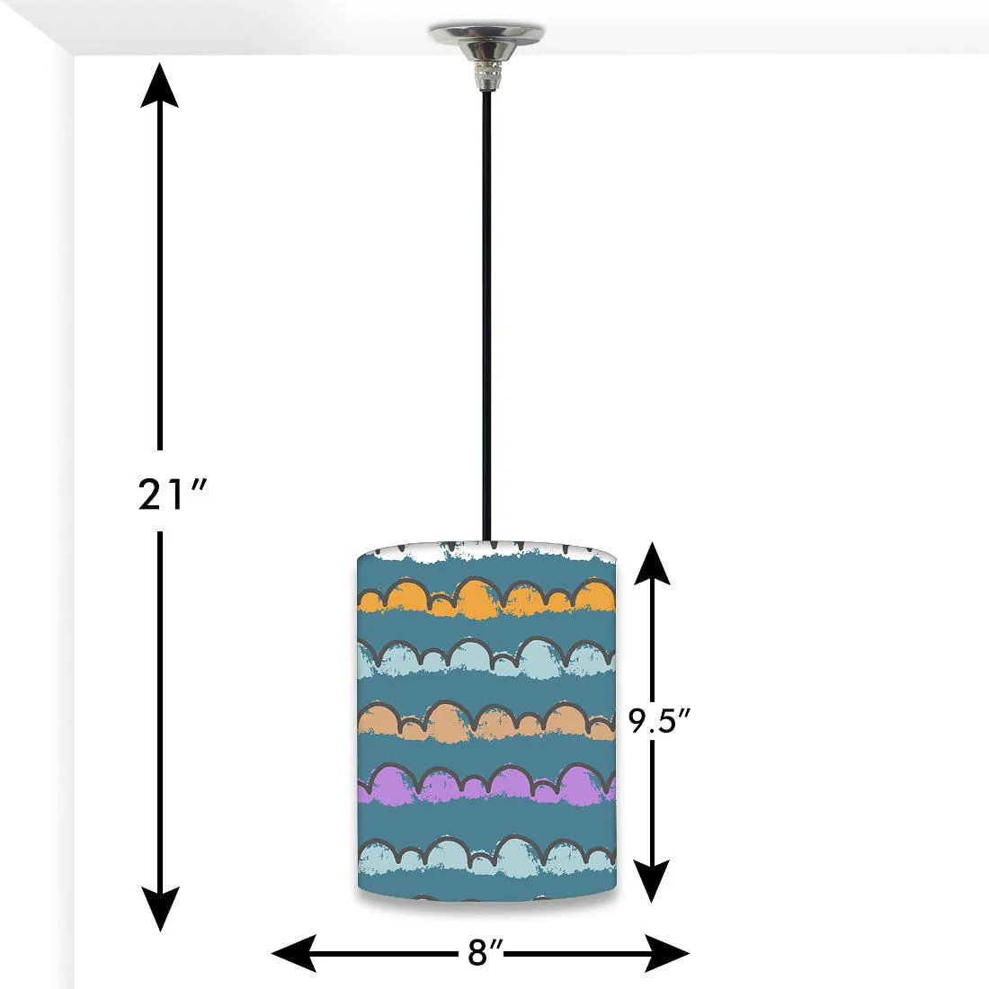 Modern Outdoor Pendant Lamp - Clouds of Color