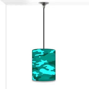 Modern Pendant Lamp Shade - Sea Blue Army Camouflage