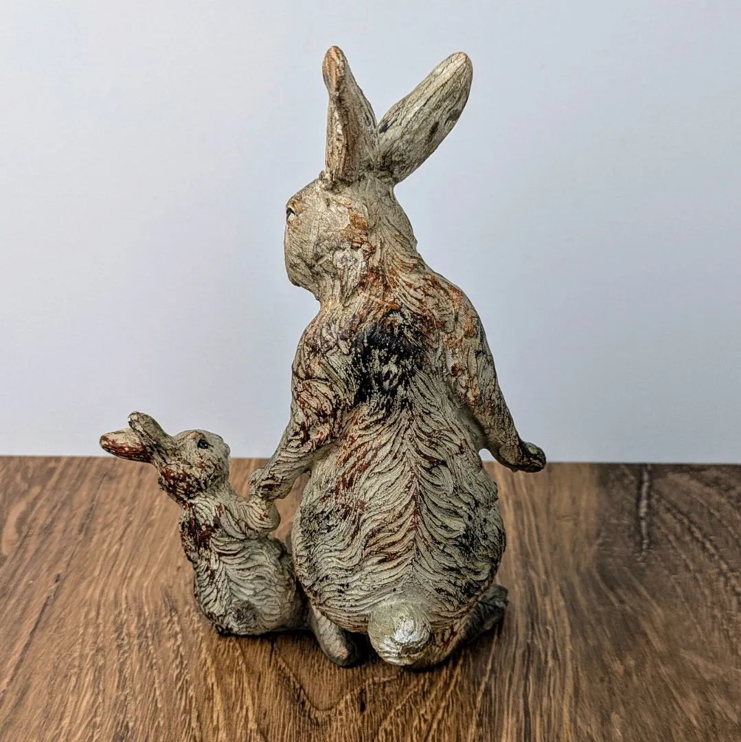 Mommy and Baby Rabbit 5" x 7" High