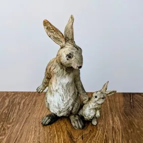 Mommy and Baby Rabbit 5" x 7" High