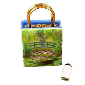 Monet Bag with Bridge and Water Lily with Removable Paint Tube