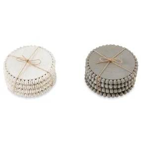 Mud Pie Painted Beaded Coasters