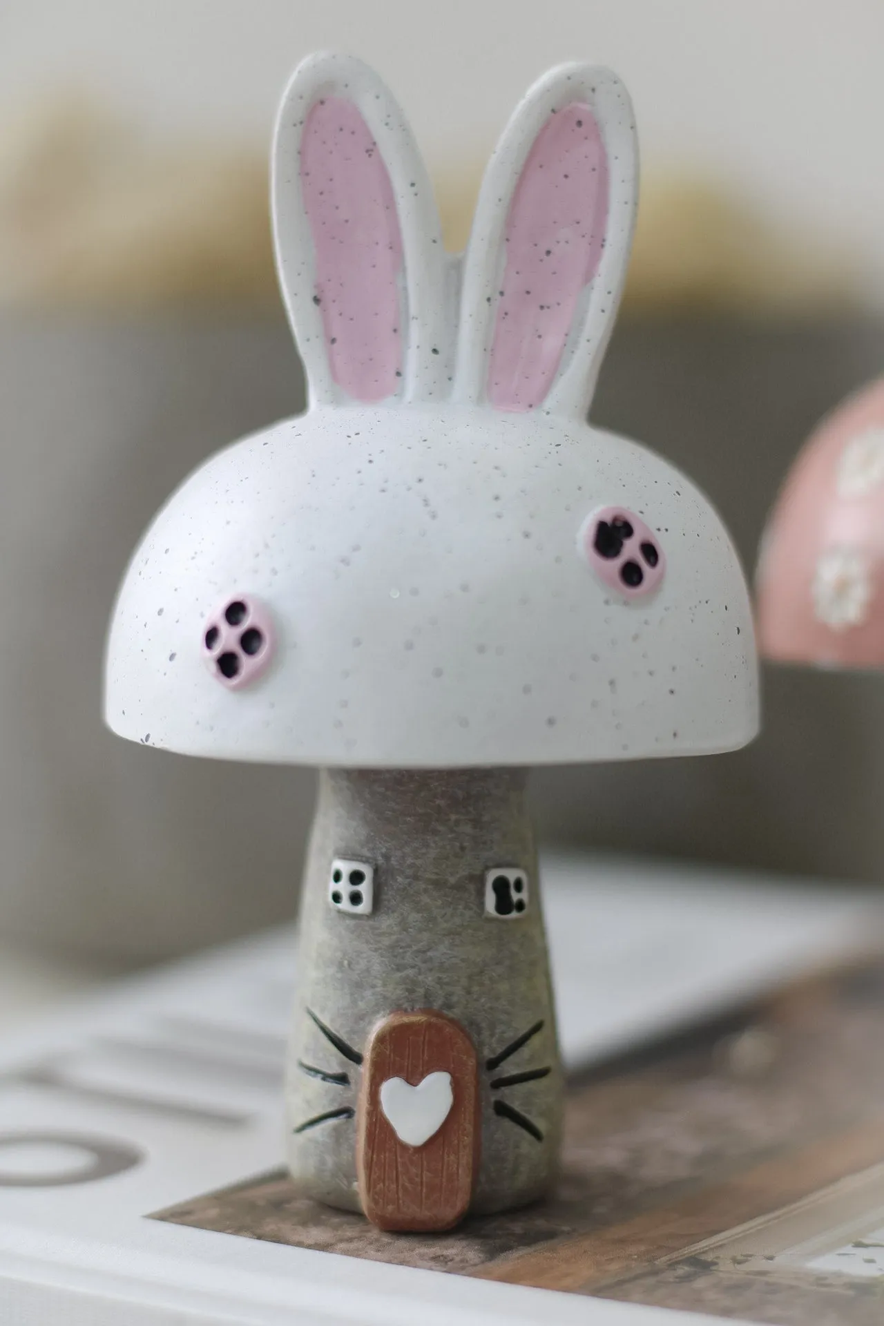 Mushroom House with Bunny Ears