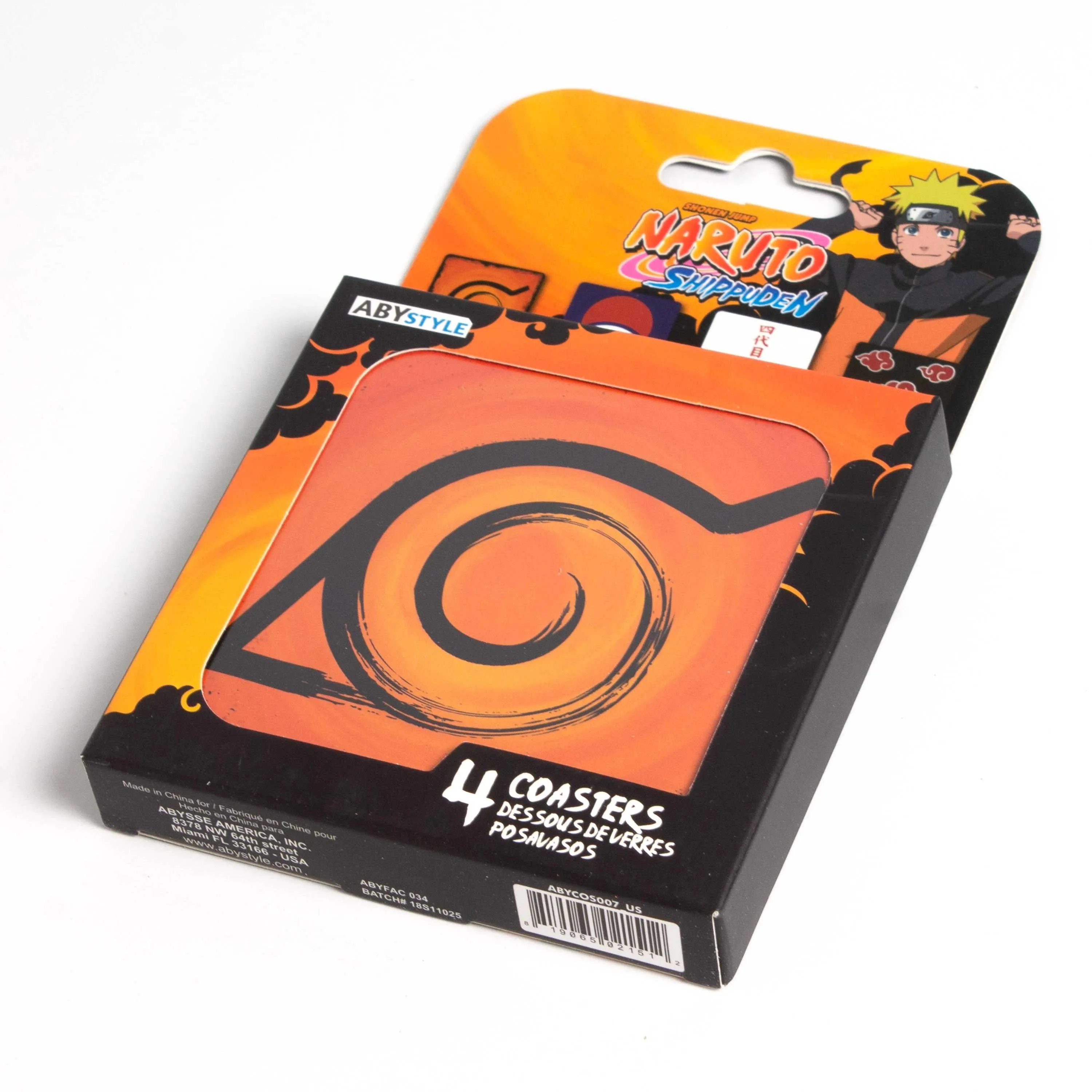 Naruto Shippuden 4-Pack Coaster Set