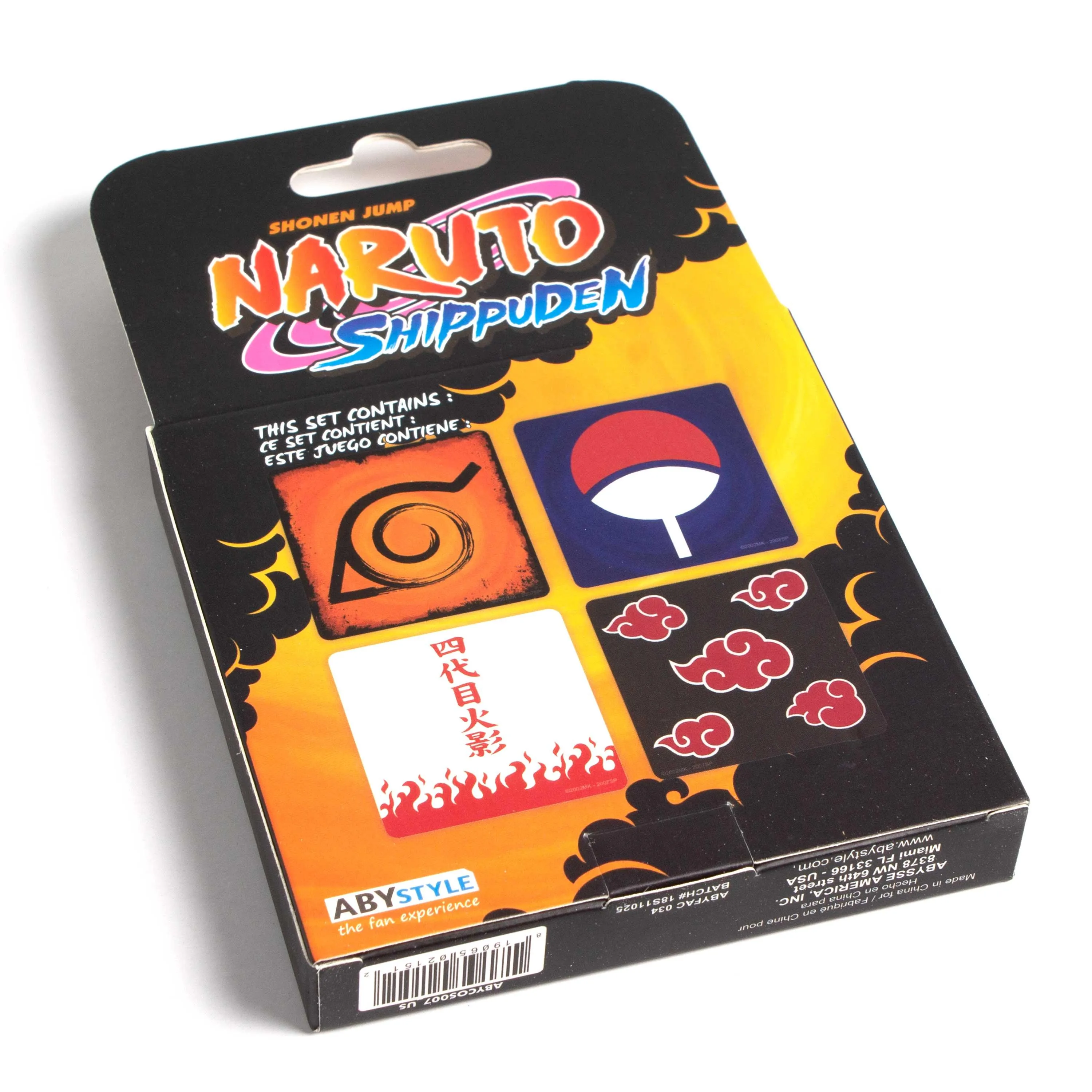 Naruto Shippuden 4-Pack Coaster Set