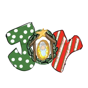 Nativity Sign, Christmas Joy Door Hanger, wood sign, DECOE-W-233, 22" Door Hanger