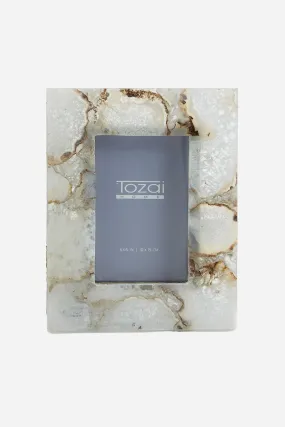 Natural Agate Photo Frame - 4 x 6