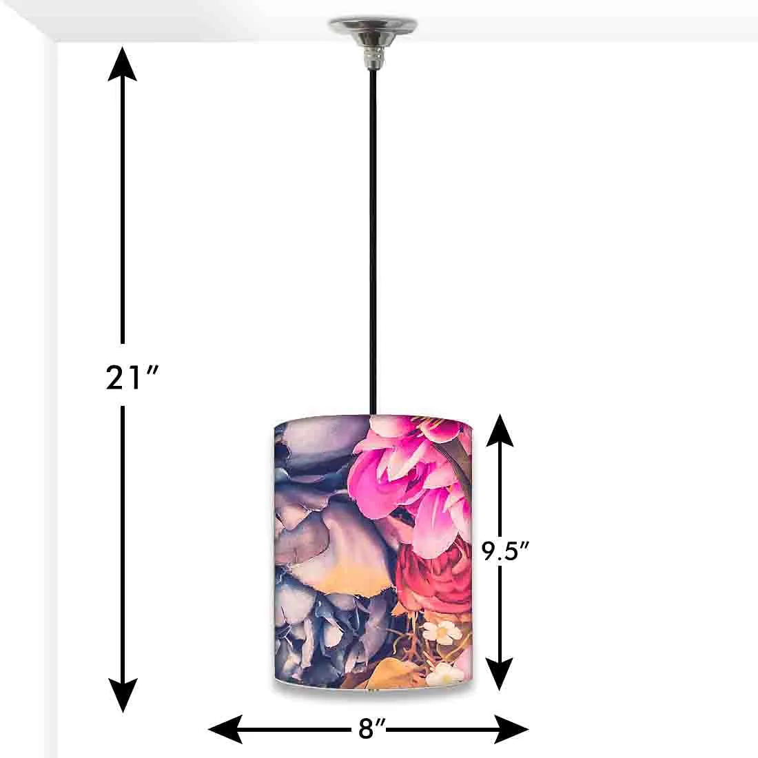 New Flower Hanging Pendant Lamp - Watercolor Flower