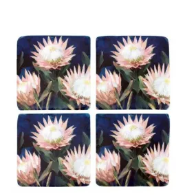 Night Protea Resin Coasters