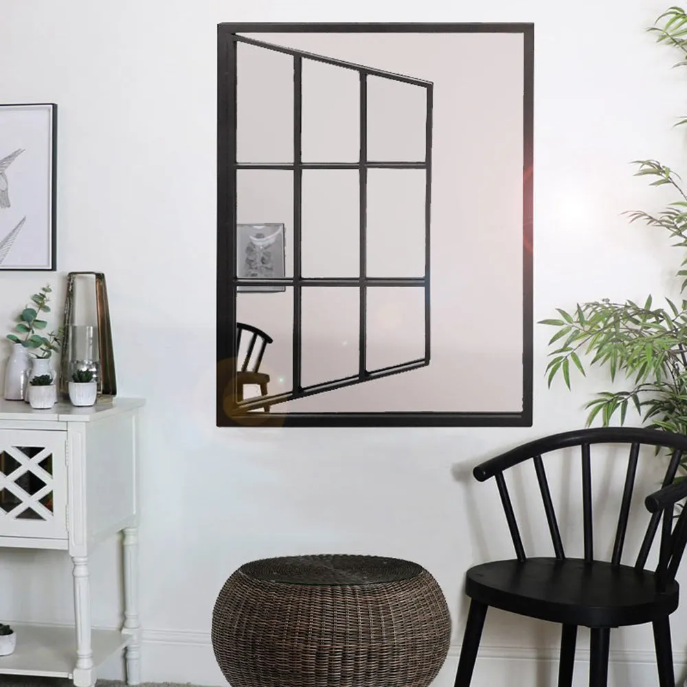 Open Window, Metal Black Mirror