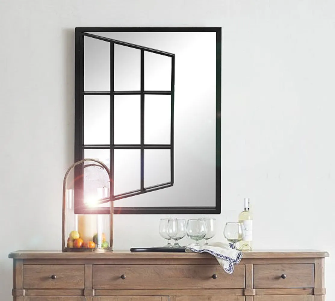 Open Window, Metal Black Mirror
