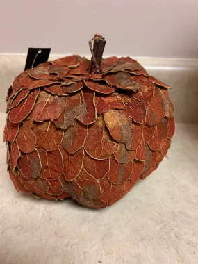 Orange Pumpkin with Twig Stem