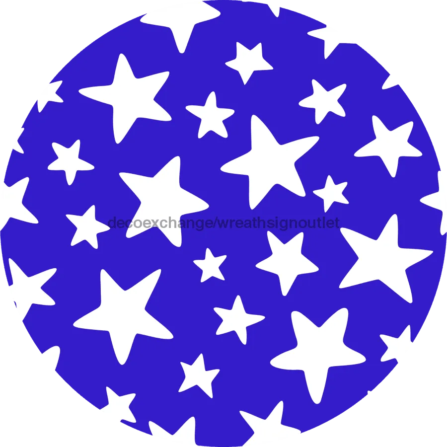Patriotic Flower Center, DECOE-FC-0024, 6" metal Flower Center
