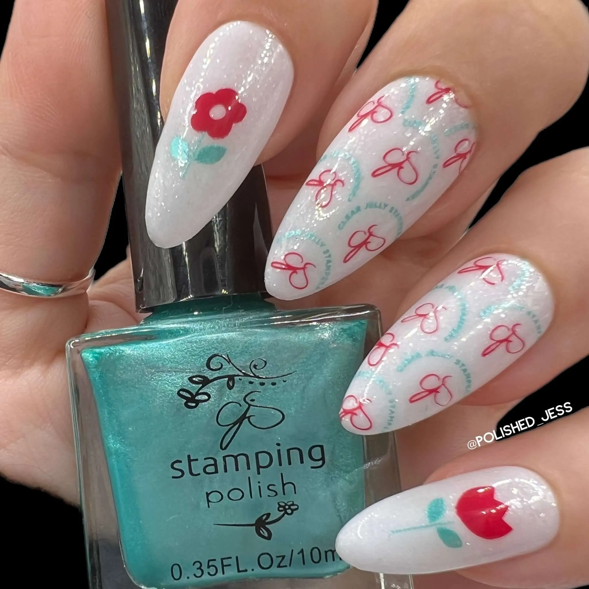 Patterned Spring - Three (CjS-287) Steel Nail Art Layered Stamping Plate