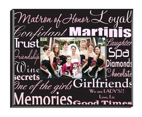 Personalized Matron of Honor Picture Frame