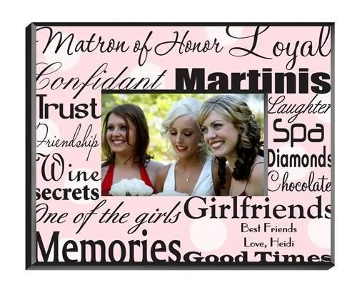 Personalized Matron of Honor Picture Frame