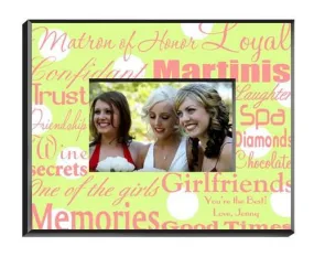 Personalized Matron of Honor Picture Frame
