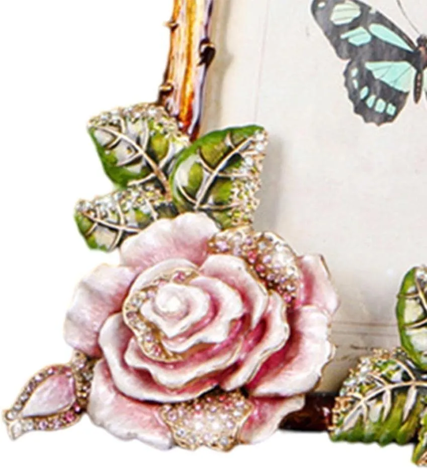Picture Frame European Metal Photo Frame  (Big Flower)