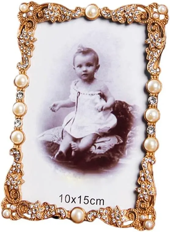 Picture Frame European Metal Photo Frame  (Big Flower)