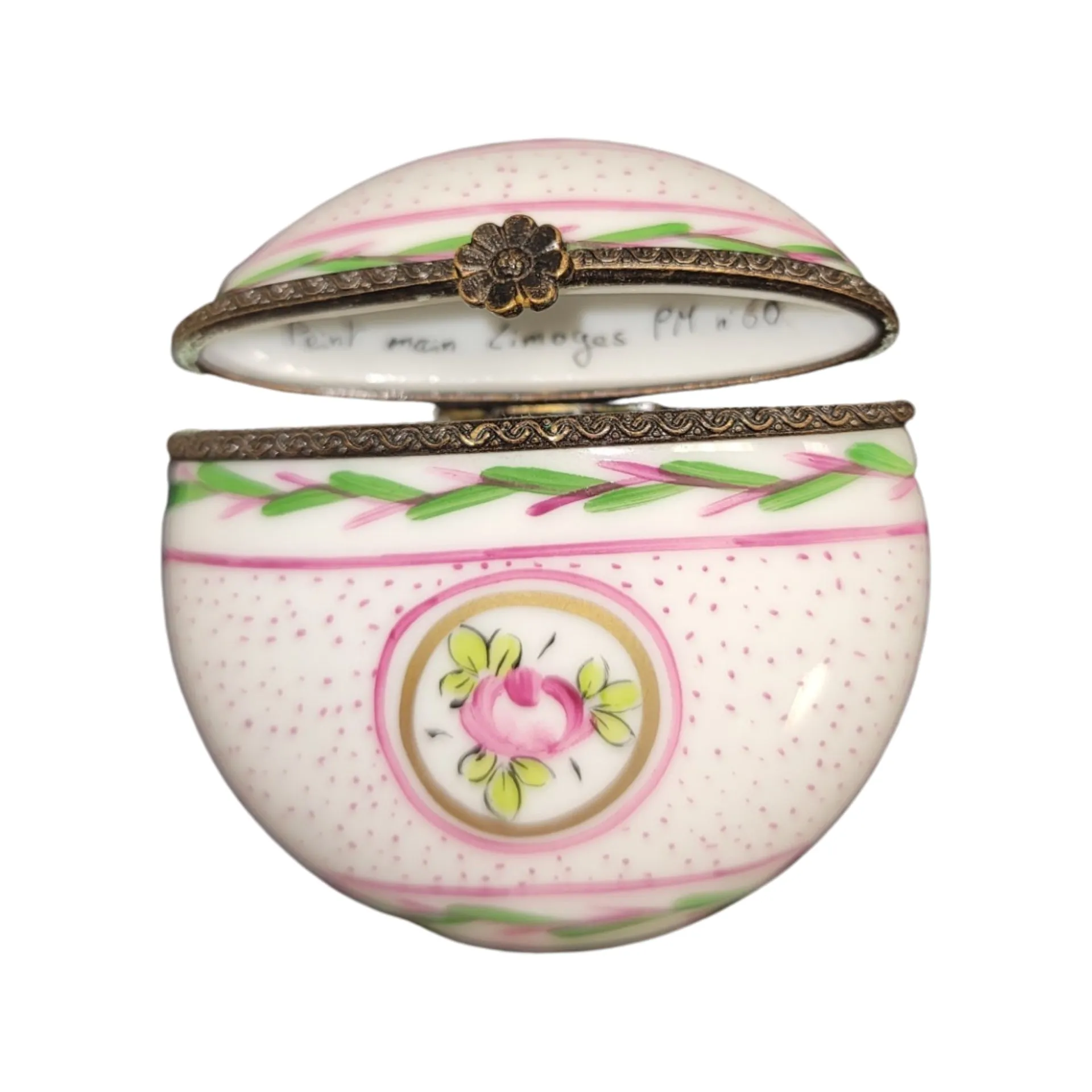 Pink Flat Round Pill Box