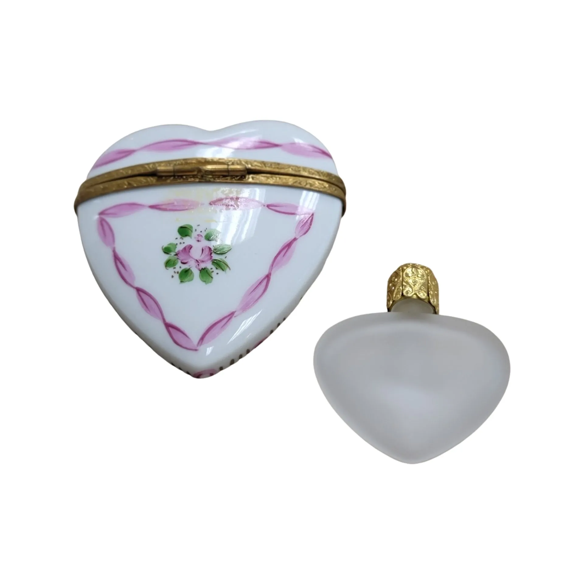 Pink Heart Perfume Bottle