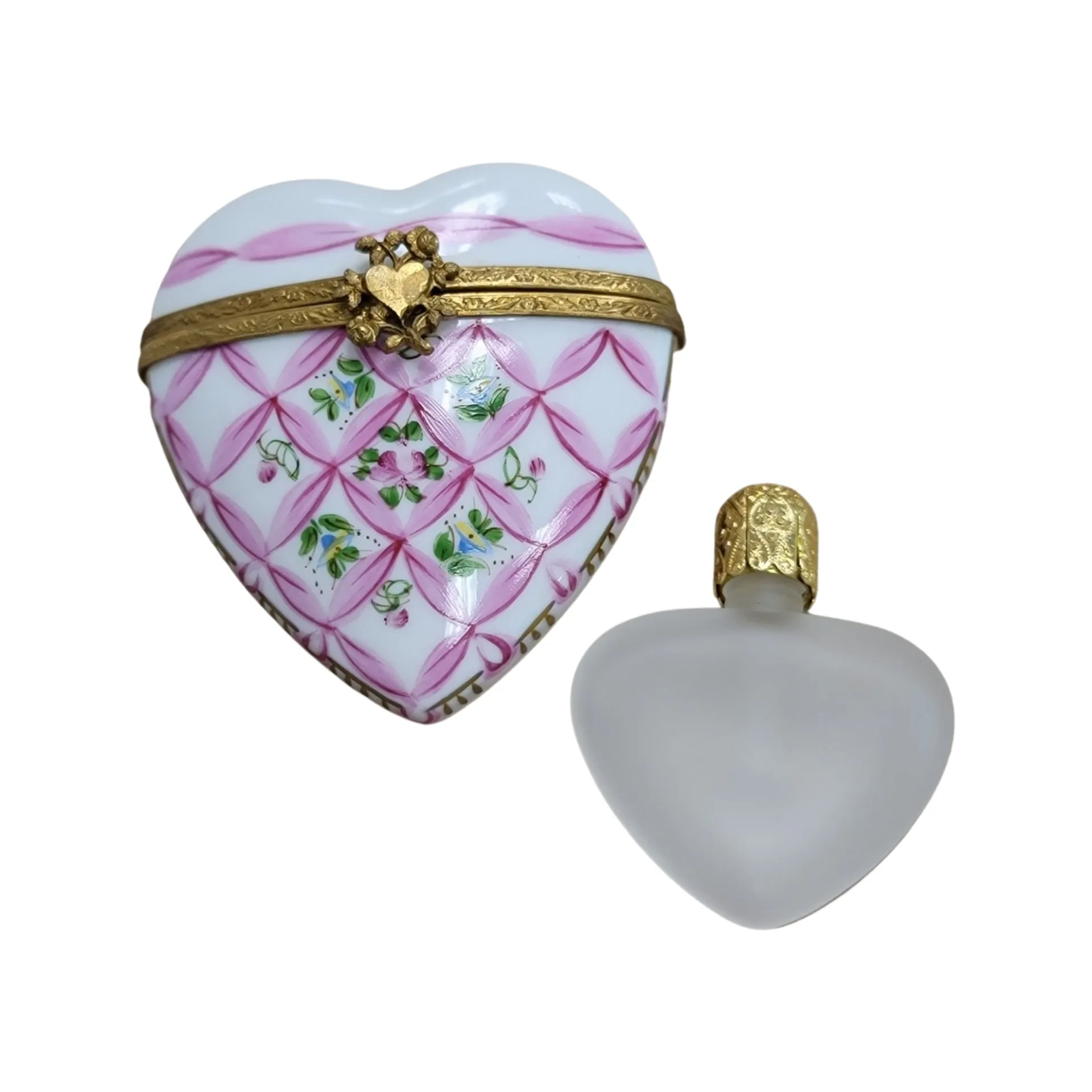 Pink Heart Perfume Bottle
